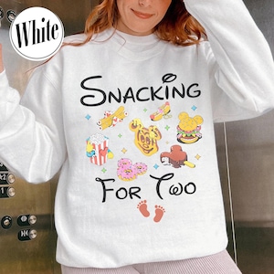 Disney Snacking For Two Pregnancy T-Shirt, Disney Food Mom To Be T-shirt, Disney Maternity Snack shirts, Disney Pregnancy Announcement 2025