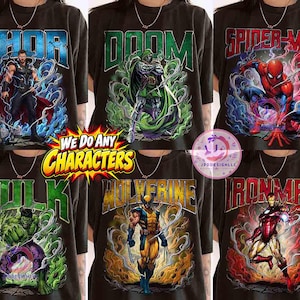 Vintage 90's Bootleg Marvel Avengers Group Matching Shirt, Marvel Doomsday Movie 2026 Tee, Vintage Superhero T-Shirt, Comic Book Fan Gifts