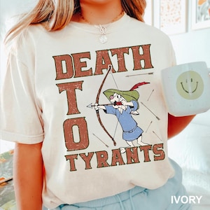 Disney Robin Hood Skippy Rabbit Death To Tyrant Vintage T-Shirt, Robin Hood Retro Shirt, Disneyland Family Matching Shirt, Magic Kingdom Tee