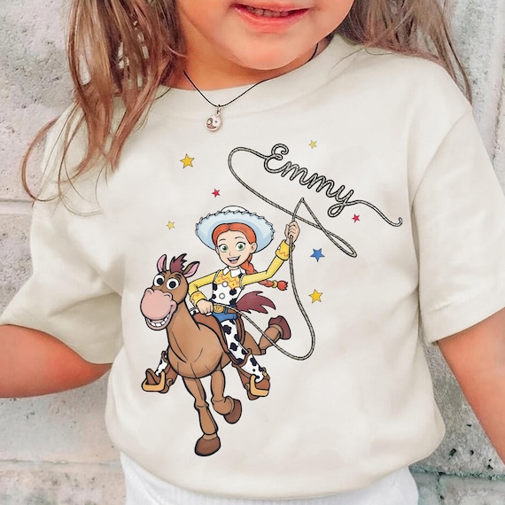 Personalized Name Jessie Cowgirl Shirt, Pixar Toy Story Birthday Girl Comfort Color Shirt, Disney Western Country Tee, WDW Girl Trip Outfits