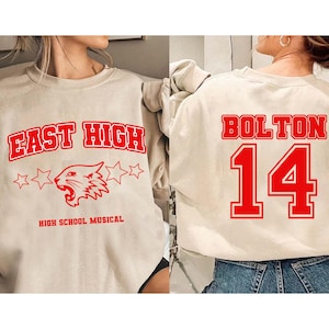 Disney High School Musical Die Serie East High Troy Bolton T-Shirt, Disneyland Familie Passendes Shirt, Disney Chanel East High School Shirt