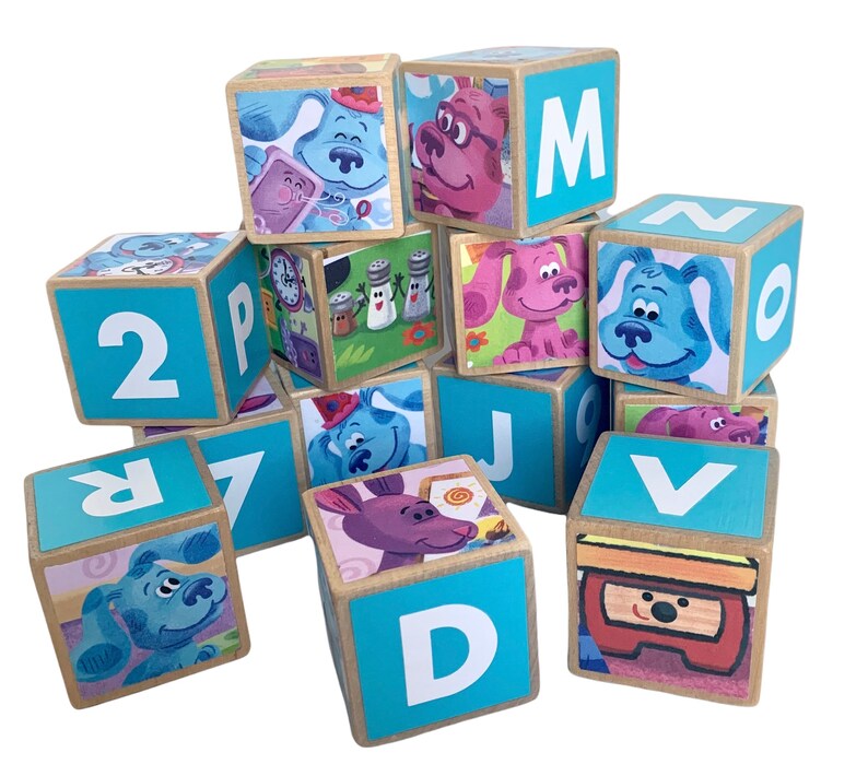 Blues Clues Building Blocks Blues Clues Birthday Bluess Etsy Canada