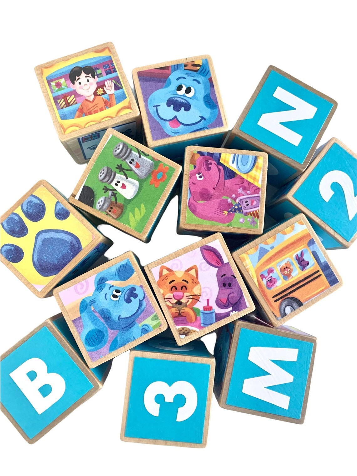 Blues Clues Building Blocks Blues Clues Birthday Bluess Etsy UK