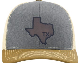 Texas Leather Patch Trucker Hat | Richardson 112 | Lonestar State