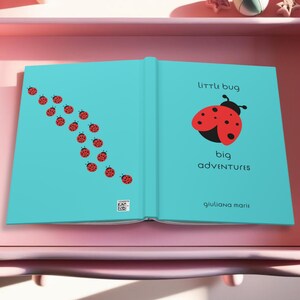 Diario de regalo de mariquita para niños, cuaderno personalizado de mariquita para niñas, regalo de cumpleaños personalizado para niños, planificador de objetivos, cuaderno de recuerdos