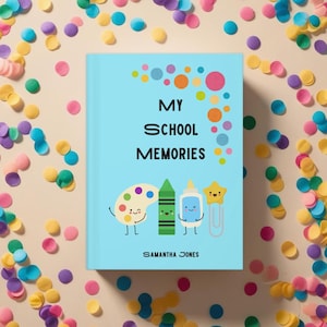 Diario infantil, cuaderno de recuerdos personalizado, regalo para niños, escritura creativa, diario de cartas, planificador de objetivos, cuaderno de notas con garabatos para el final del curso.