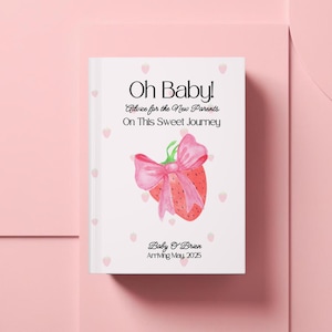 Libro de visitas para baby shower, consejos para nuevos padres, diario personalizado de cartas para futuros padres, cuaderno de recuerdos, regalo de Baby Sprinkle