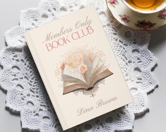 Members Only Book Club Journal Personalized Reading Journal Book Review Notebook TBR List Tracker Floral Bookish Gift for Book Lover