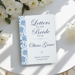 Diario con carta a la futura novia, libro de visitas personalizado para despedida de soltera, recuerdo, cuaderno de consejos matrimoniales, idea de regalo para invitados a la boda