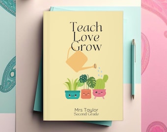 Personalized Teacher Journal Classroom Keepsake Notebook Gift for Back to School First Year Teaching Present for Teacher Appreciation Gift