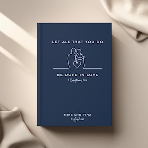 Diario personalizado para pareja cristiana, cuaderno con carta de amor para boda, regalo de fe, regalo de aniversario para estudio bíblico, cuaderno de notas de las Escrituras