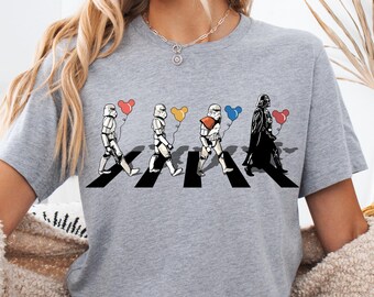 Star Wars Darth Vader & Stormtrooper Walking Shirt, Disney Star Wars Sweatshirt, Galaxy's Edge Trip T-Shirt, Disneyland Family Vacation Tee