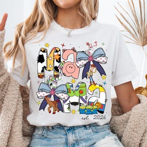 Toy Story Mama Shirt, Disney Mama Est 2026 Sweatshirt, Mother's Day Gift Tee, Woody Buzz Jessie Mom Sweater, Disneyland Family Trip Tee