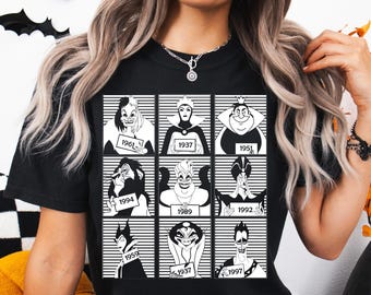 Disney Villains Shirt, Villains Characters T-shirt, Maleficent Ursula Evil Queen Hades Sweatshirt, Disneyland Trip Matching Family Gift Tee