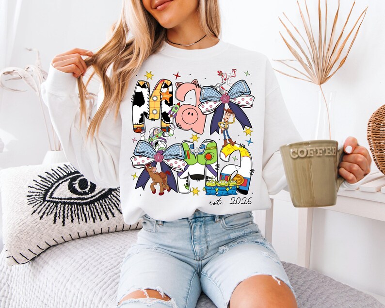 Toy Story Mama Shirt, Disney Mama Est 2026 Sweatshirt, Mother's Day Gift Tee, Woody Buzz Jessie Mom Sweater, Disneyland Family Trip Tee