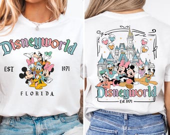 Disney World Florida Shirt, Mickey & Friends Shirt, Schloss Disneyland EST 1971 Shirt, Disneyland Familien Urlaub Shirt, Disney Familien Reise Shirt