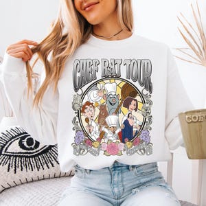 Disney Ratatouille Sweatshirt, Disney Rat Tour Hoodie, Disney Cute Sweater, Chef Remy Sweat, Pixar Ratatouille Tee, Remy Gusteau&#39;s Shirt