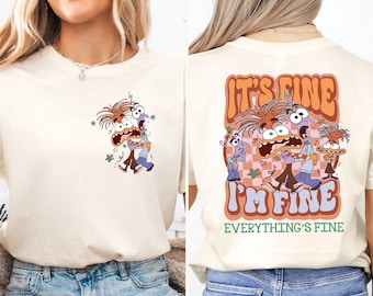 Inside Out Anxiety I'm Fine Shirt, Disney Anxiety T-shirt, Disney Emotions Sweatshirt, Pixar Inside Out Tee, Disneyland Family Vacation Tees
