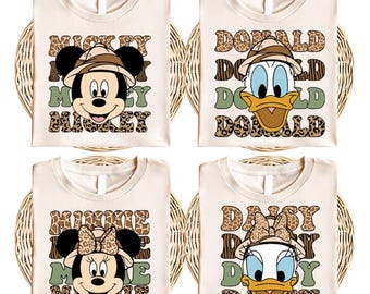 Mickey & Friends Matching Shirt, Disney Safari Squad T-shirt, Disney Animal Kingdom Sweatshirt, Disneyland Family Vacation Group Gift Tee
