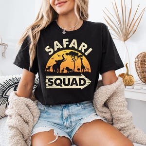 Safari Squad Shirt, Safari Animals Shirt, African Safari Matching Shirt, Friends Safari Shirt, Wild Animal Lover Shirt, Safari Sunset Shirt