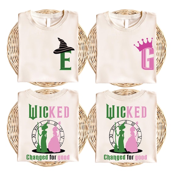 Custom For Good Wicked Shirt, Wizard Fan T-shirt, For Good Couple Sweatshirt, Wicked Hoodie, Wicked Tees