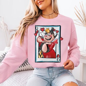 Disney Alice in Wonderland Queen of Hearts Shirt, Off With Their Heads T-shirt, Disney Girls Trip Hoodie, Disneyland Family Matching Gift
