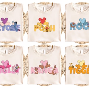 Disney Winnie The Pooh Shirt, Piglet Tigger Eeyore Shirt, Disney Group Matching Shirt, Disney Family Trip Shirt, Disneyland Vacation Shirt