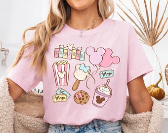 Magical Snacks Shirt, Disney Magical Park T-shirt, Disney Epcot Snacks Sweatshirt, Mickey Balloon Snacks Hoodie, WDW Family Vacation Tees