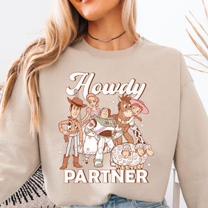 Toy Story Howdy Partner Shirt, Disney Sheriff Woody Jessie Buzz Lightyear Shirt, Western Toy Story Friends Shirt, Disneyland Vacation Shirt