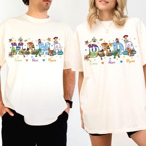 Toy Story Family Matching Shirt, Disney Custom Mama Dada Sweatshirt, Woody Kids Sweater, Jessie Mother's Day Gift Tee, Disneyland Trip Tee