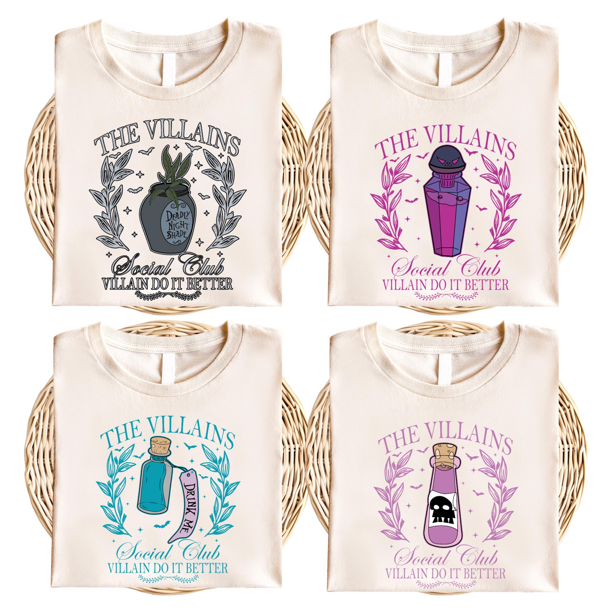 Disney Villains Family Shirt, Bad Witches Poison Apple Matching T-shirt, Maleficent Evil Queen Ursula Cruella Tee, Disneyland Vacation Tees