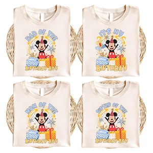 Custom Mickey Birthday Boy Matching Shirt, Disney Birthday Trip, Best Birthday Ever, Disney Birthday Family Shirt, Disney Birthday Squad