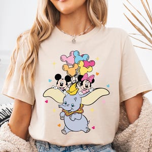 Disney Dumbo Mickey Balloon Shirt, Dumbo Minnie & Mickey Flying Elephant T-shirt, Dumbo Best Friend Hoodie, Disneyland Family Matching Tees