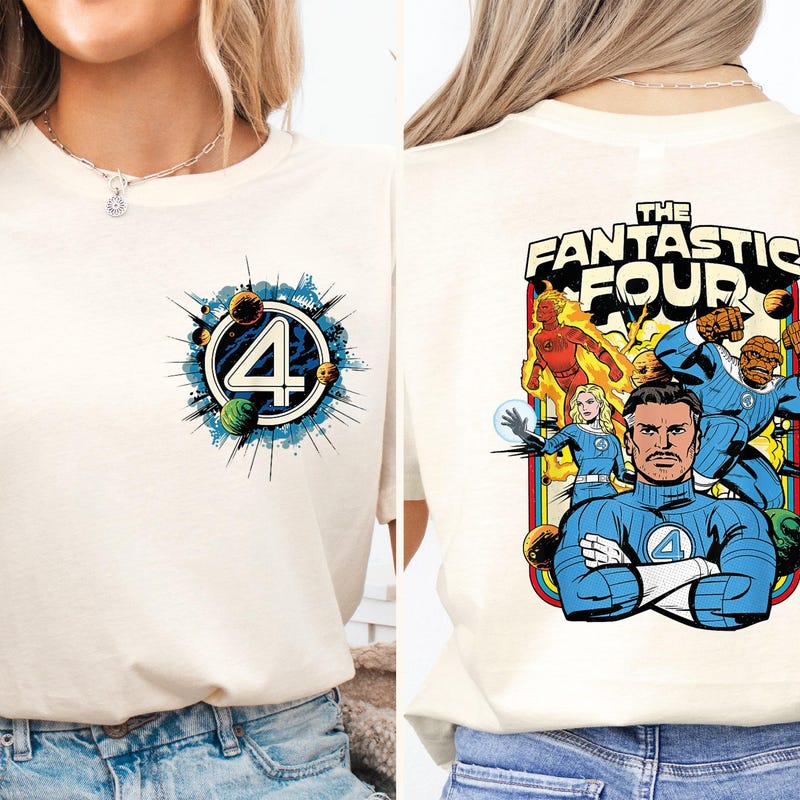 Fantastic Four - F4 Icons - Women's Oversized Fleece Hoodie Sweatshirt main image 1