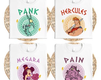 Disney Retro Hercules Sweatshirt, Megara Pegasus Schmerz Frau Hoodie, Griechische Mythologie Gruppe Shirt, Disneyland Familienurlaub Passende T-shirt
