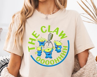 Disney Toy Story Aliens & The Claw T-Shirt, kleine grüne Aliens Sweatshirt, Pizza Planet Hoodie, Disneyland Familien Ausflug T-Shirt
