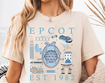 Maglietta Disney Epcot, maglietta Coquette Bow World Traveler, felpa Epcot Magical Castle, felpa con cappuccio Hollywood Tower Hotel, maglietta Epcot Center