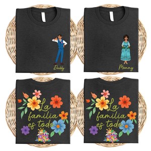 Custom Encanto Family Shirt, La Familia Es Todo Floral T-shirt, Encanto Madrigal House Hoodie, Isabella Maribel Tee, Disney Family Trip Tees