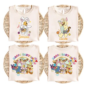Custom Winnie The Pooh Easter Shirt, Easter Pooh Bear Shirt, Disney Easter Bunny Shirt, Cute Easter Eggs Shirt, Pooh & Friends Easter Shirt