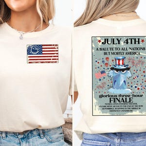 Patriotic Sam Eagle 4th of July Shirt, Salute to All Nations But Mostly America T-shirt, 4th of July Fireworks Family Celebration Sweatshirt