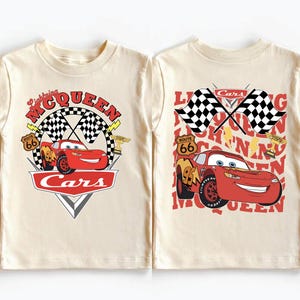 Disney Lightning McQueen Birthday Shirt, Birthday Kid&#39;s Family Shirt, , Cars Pit Crew Birthday Boy Shirt, Disneyland Cars Birthday Trip Tee