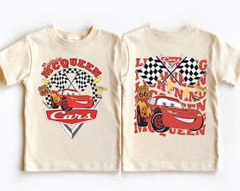 Disney Lightning McQueen Birthday Shirt, Birthday Kid's Family Shirt, , Cars Pit Crew Birthday Boy Shirt, Disneyland Cars Birthday Trip Tee