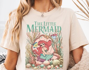 Disney Ariel Princess Shirt, Disney Little Mermaid Sweatshirt, Disney Ariel Flounder T-shirt, Disney Princess Tee, Disneyland Girls Trip Tee