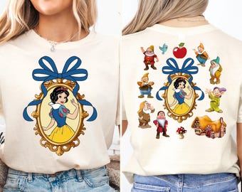 Prinzessin Schneewittchen Shirt, Disney Kokette Prinzessin Bogen Shirt, Prinzessin Schneewittchen Mädchen Reise T-Shirt, Disneyland Urlaub T-Shirt, Magic Kingdom T-Shirt