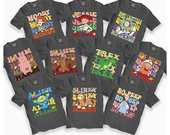 Disney Toy Story Shirt, Woody Jessie Buzz Lightyear Trex Slinky Dog Aliens T-shirt, Toy Story Land Family Vacation Sweatshirt, Pixar Day Tee