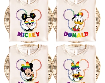 Mickey & Friends Pride Shirt, Mickey Head LGBT T-shirt, Disney Gender Equality Group Sweatshirt, LGBTQ+ Supporter Tee, Pride Month 2026 Tees