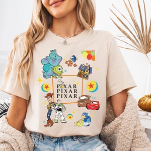 Disney Pixar Fest Shirt, Pixar Characters Group T-shirt, Mater Cars Sweatshirt, İnside Out Shirt, Toy Story Hoodie, Disneyworld Monsters Tee