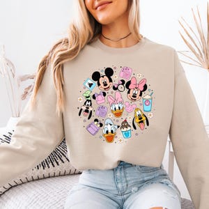 Disney Mickey & Friends Snacks Sweatshirt, Disney Epcot Hoodie, Disneyland Vacation Shirt, Disney Snacks T-shirt, Magic Kingdom Shirt