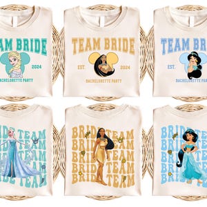 Disney Bachelorette Party Shirt, Princess Bride Shirt, Bridal Party Disneyland Tee, Disney Bride Team Tee, Custom Disney Bride Matching Tee