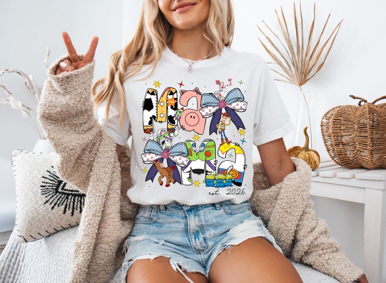 Toy Story Mama Shirt, Disney Mama Est 2026 Sweatshirt, Mother's Day Gift Tee, Woody Buzz Jessie Mom Sweater, Disneyland Family Trip Tee